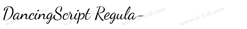DancingScript Regula字体转换